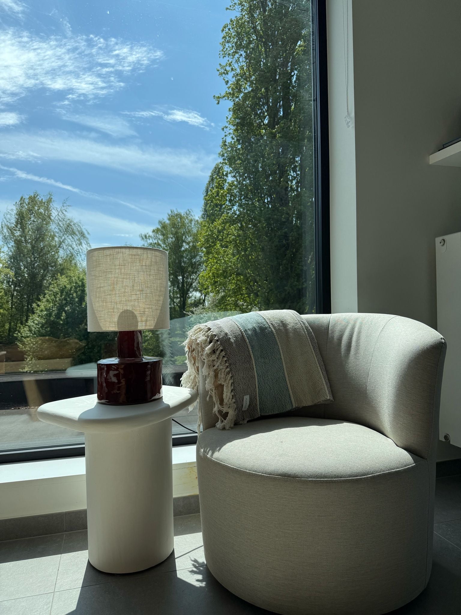 steyart sidetable mortex bijzettafel sidetable wit organisch hib handcrafted Roeselare 