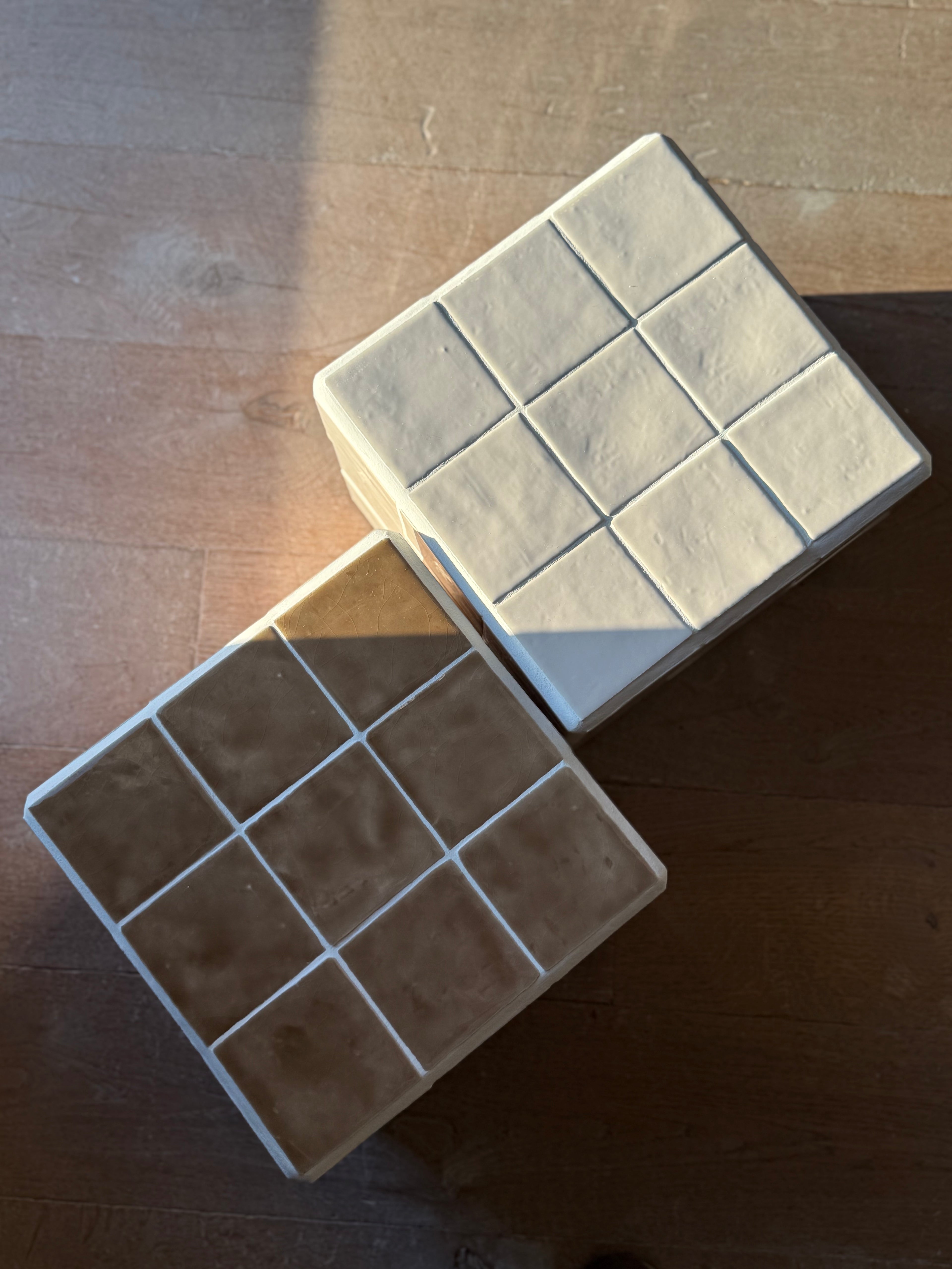 steyart tegeltafel tiledcube belgiandesign interior eyecatcher interieur furniture handcrafted uniekinterieur