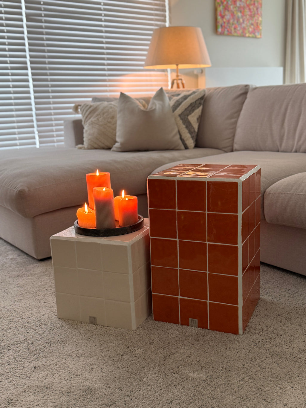 steyart tegeltafel tiledcube belgiandesign interior eyecatcher interieur furniture handcrafted uniekinterieur