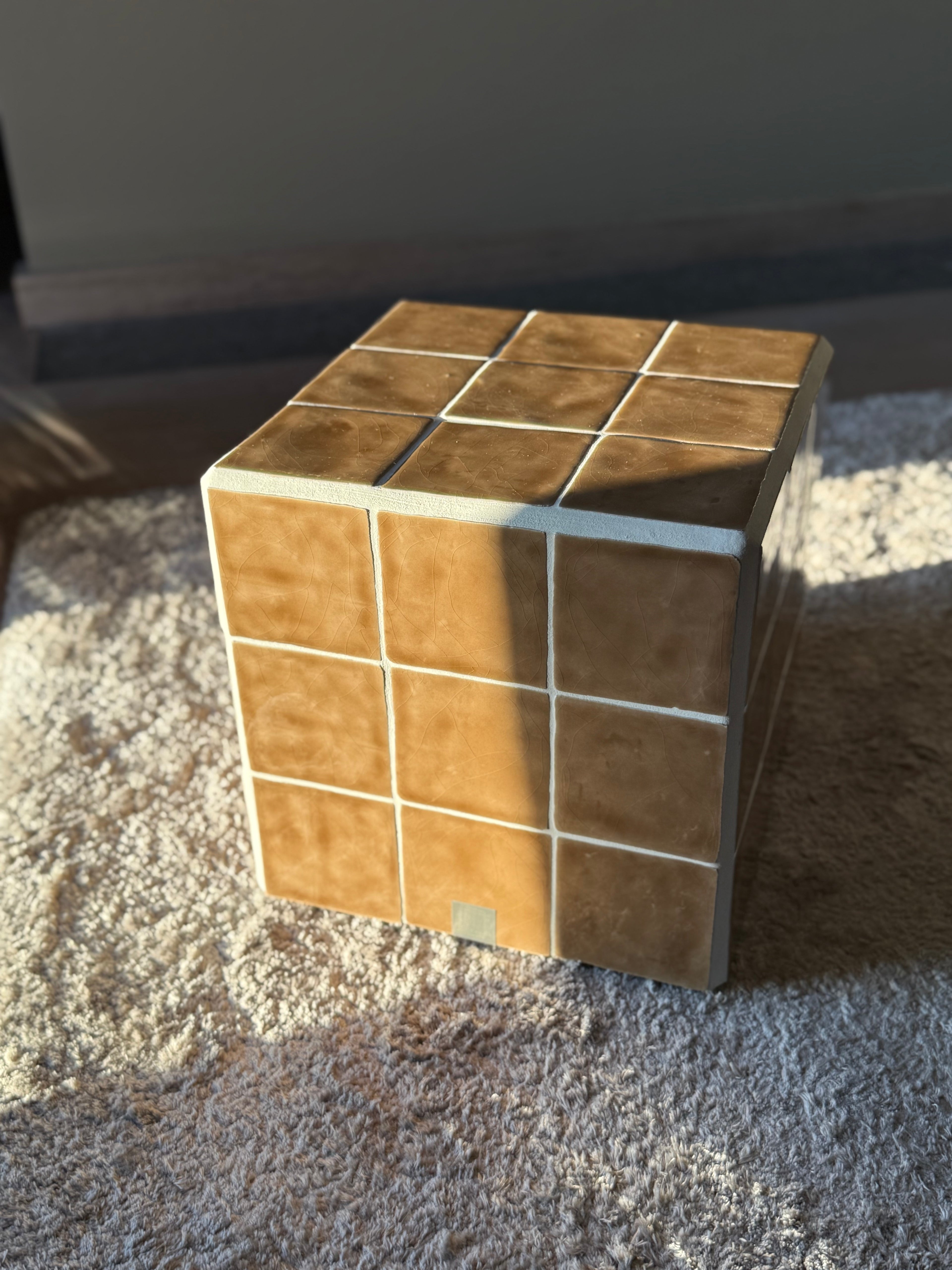 steyart tegeltafel tiledcube belgiandesign interior eyecatcher interieur furniture handcrafted uniekinterieur