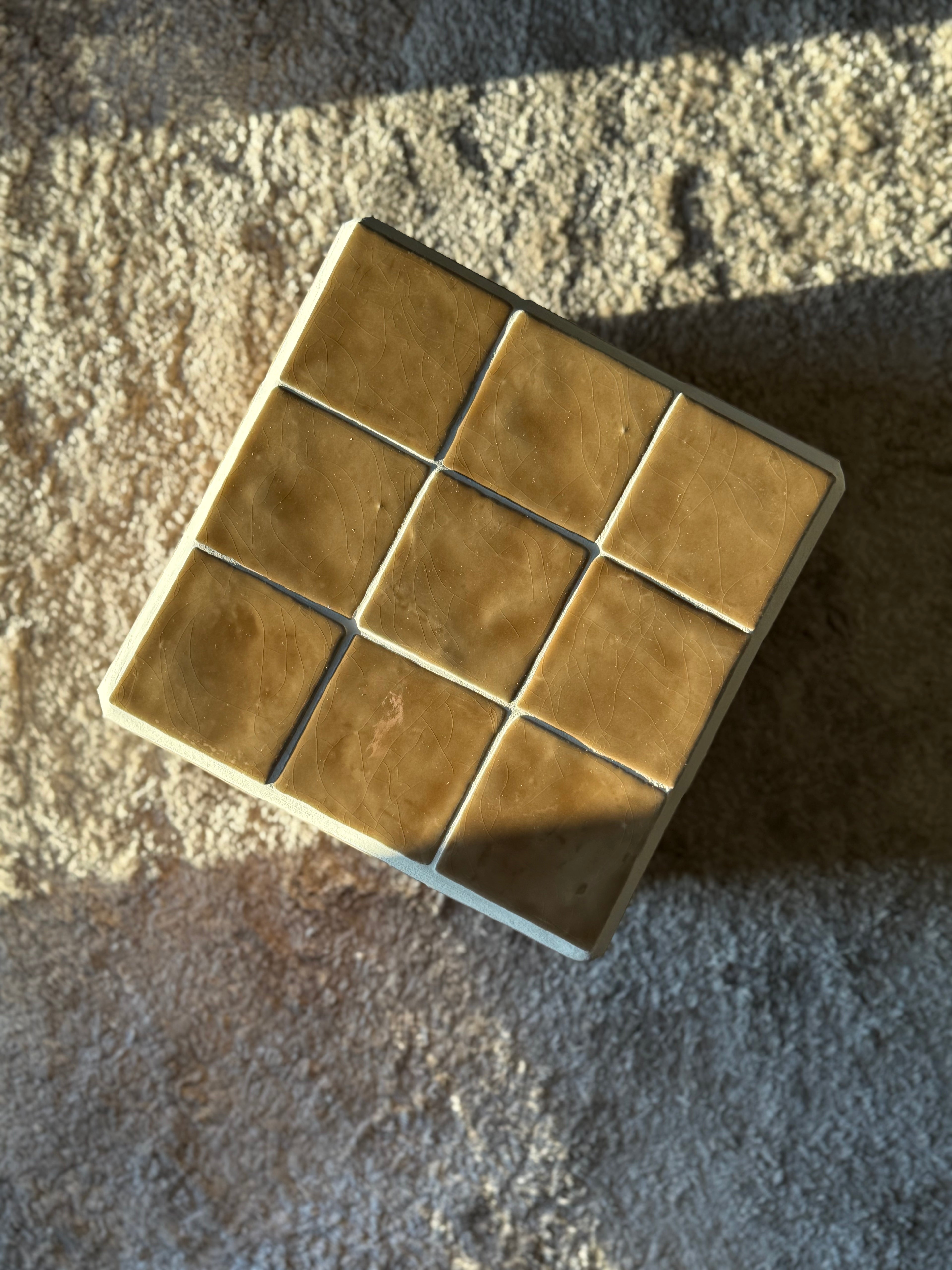 steyart tegeltafel tiledcube belgiandesign interior eyecatcher interieur furniture handcrafted uniekinterieur