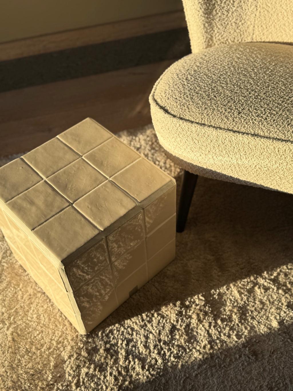 steyart tegeltafel tiledcube belgiandesign interior eyecatcher interieur furniture handcrafted uniekinterieur