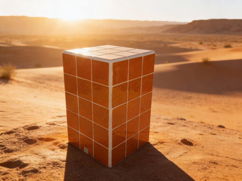 steyart tegeltafel tiledcube belgiandesign interior eyecatcher interieur furniture handcrafted uniekinterieur