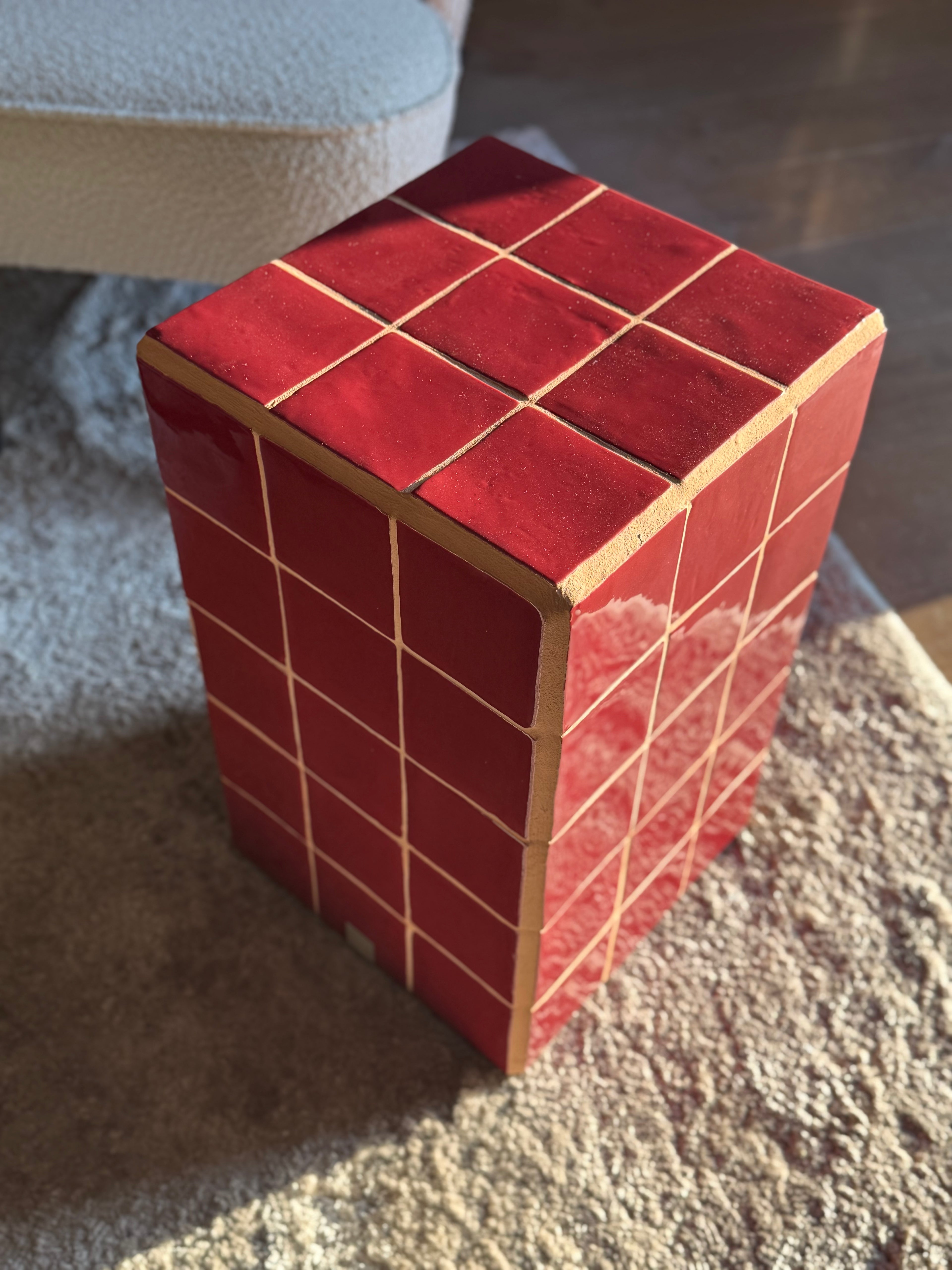 steyart tegeltafel tiledcube belgiandesign interior eyecatcher interieur furniture handcrafted uniekinterieur