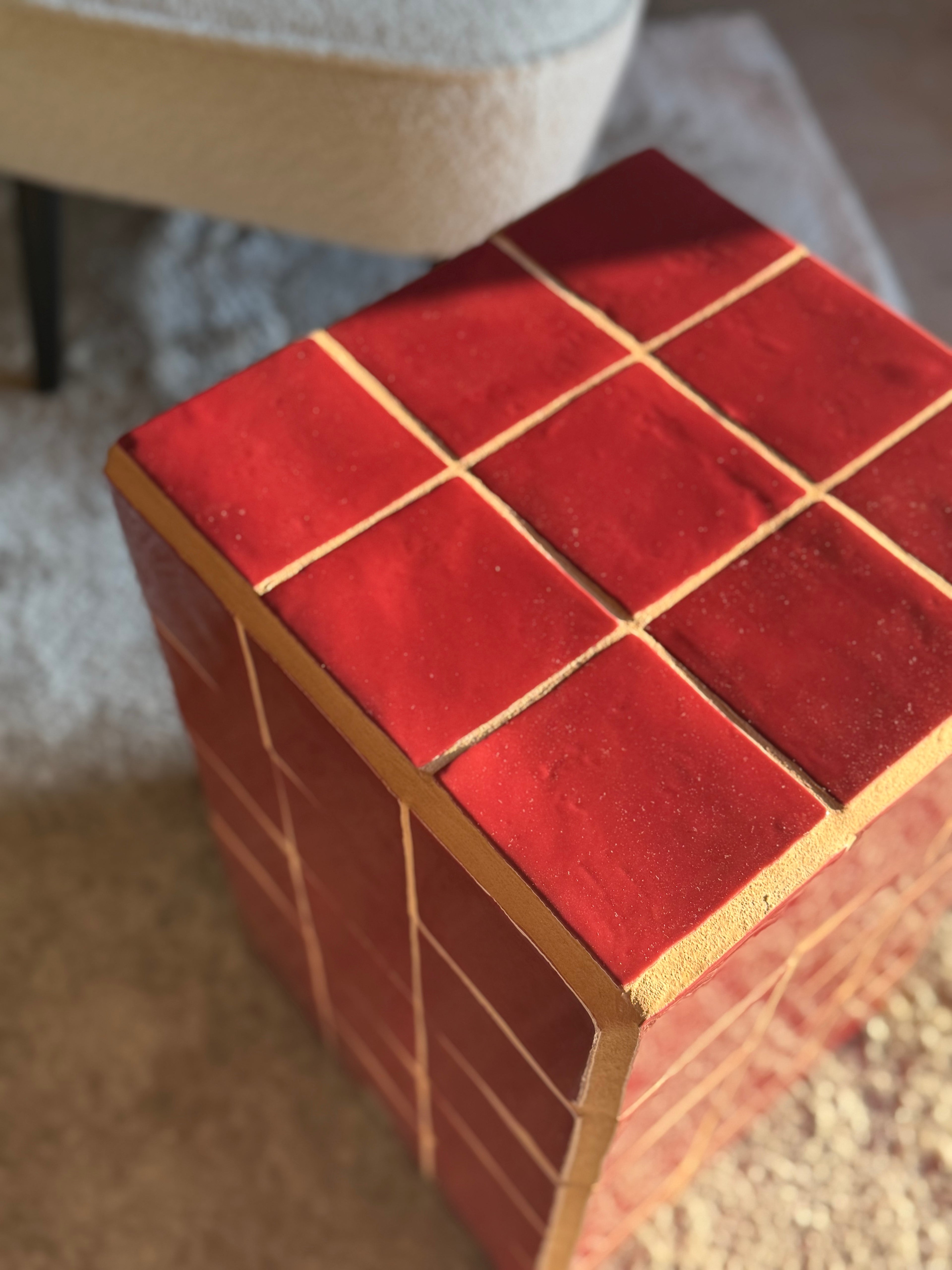 steyart tegeltafel tiledcube belgiandesign interior eyecatcher interieur furniture handcrafted uniekinterieur